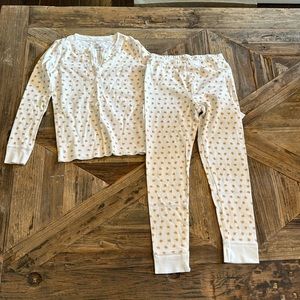 Roller Rabbit kids pajamas set -size 10 -limited edition stars-gold-gently used